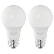 SOLHETTA LED sijalica E27 806 lm, podesivog intenziteta/kugla opal bela