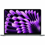 Notebook Apple MacBook Air 13 Retina, M3 Octa-Core, 16GB RAM, 256GB SSD, Apple 10-Core Graphics, INT KB, Space Gray Z1B6001LP