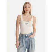 Guess Jeans Top W6RP20 KA0H1 Écru Slim Fit