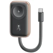 USAMS BREZŽIČNI POLNILEC USAMS 2-V-1 ZA APPLE WATCH Z ZAPORNO BATERIJO 1200 MAH