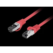 Lanberg LAN internetni kabel RJ45 patchcord Cat.8.1 SFTP rdeč 0,25 m