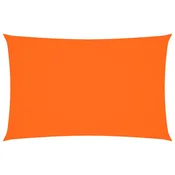 Vidaxl Senčno jadro oksford blago pravokotno 4x7 m oranžno