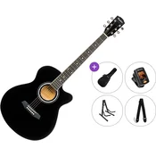 Pasadena PGC-10 Premium SET Black Jumbo akusticna gitara
