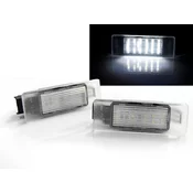 Mstyling LED osvetlitev registrske tablice z ohišjem PEUGEOT 106 307 308 406 407 CITROEN C3 C4 C5 LE