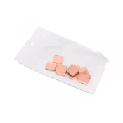 Bakarni izolator za zastitu elemenata na ploci 1,5x1,5cm debljine 2mm (set od 10kom) 20108
