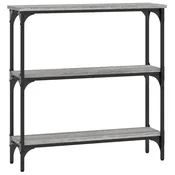 Vidaxl Konzolna mizica siva sonoma 75x22,5x75 cm inženirski les