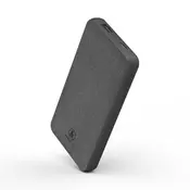 Hama Fabric 10 Power Bank, 10000 MAh, Sivi
