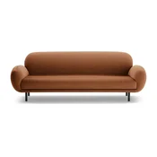 Sedežna garnitura iz tkanine bouclé v barvi terakote 208 cm Poppy – Micadoni