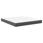 Vidaxl Vzmetnica z vzmetnico Siva 180 x 200 cm blago
