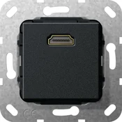 Gira Gira podporni obroč za vgradnjo podometno HDMI črna mat 567010, (20993564)