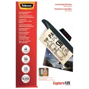 Fellowes laminacijske folije 216x303 A4 125 mic samolepilne