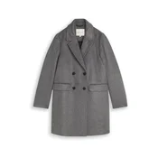 TOM TAILOR DENIM Prehoden plašč temno siva
