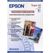 Epson Premium Semigloss Photo Paper 251 g, A3+ 20 listov