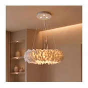 Brilagi - LED luster na sajli FEATHER 3xE27/40W/230V + 3xLED/3W precnik 40 cm bela