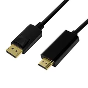 slomart DisplayPort 1.2 na HDMI 1.4 adapter kabel, 2m, črn