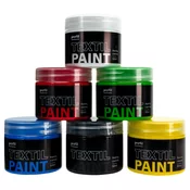 Barvni set za temen tekstil Profil 6 x 50 ml