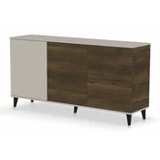 Ormaric Luelia 120 (Orah + Kašmir) Kašmir, Orah, 82x160x40cm, Laminirani iveral, Medijapan