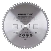 Kružna testera za drvo TCT 600mm x 4,5/3,5mm x 30mm 60T Festa