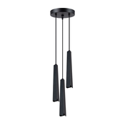Sollux SL.1401 - Luster na sajli PRYSM 3xG9/8W/230V crna