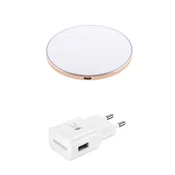 Komplet brezžičnega polnilnika Fast Charge 15W iz aluminija z ultra tanko podlogo in 18W napajalnikom Fast Charger 3.0