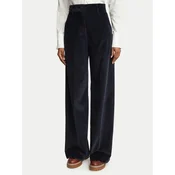 Weekend Max Mara Hlače iz tkanine Tania 2625136012 Mornarsko modra Regular Fit