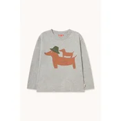 Tinycottons majica z dolgimi rokavi otroška bombažna TWO DOGS GRAPHIC SLEEVE TEE