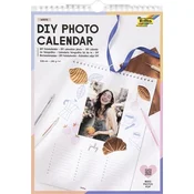 Zidni kalendar, kreativni, A4, 190 g, 13 stranica, FOLIA, personalizirana fotografija, bijeli 23181