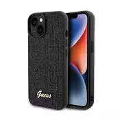 GUESS Maska za telefon iPhone 15 6.1 GUHCP15SPMSDGSK, Sa šljokicama, Crna