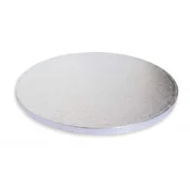 Okrogla podlaga za torto SREBRNA DEBELINA 33x1,2 cm