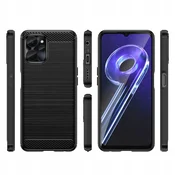 Carbon ovitek za Realme 10 5G / 9i 5G - črn