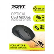 Port miš OFFICE BUDGET - PRO, crni, 900400-PRO