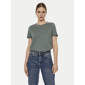 Vero Moda Majica Paula 10243889 Zelena Regular Fit