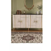 Hanah Home komoda Ilay 150, 150 cm, antracit / travertin / zlatna