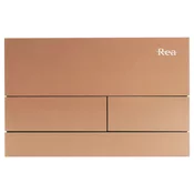 Tlačni gumb za WC predstensko enoto K011A-Q Rea T Brush Copper/Brushed Rose Gold
