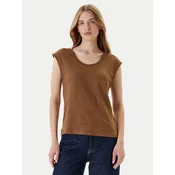 United Colors Of Benetton Majica 37UJE16B1 Rjava Regular Fit