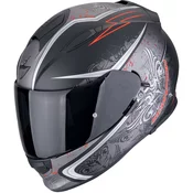 Scorpion EXO-491 RUN integralna moto kaciga mat crno-crvena