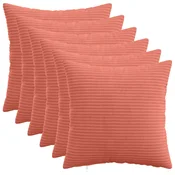 vidaXL Prevleka za blazino 6 pcs HEERLEN Rdeče oranžna 50 x 50 cm