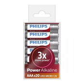 Philips Power Alkalne baterije, AAA, Value Pack, 20/1