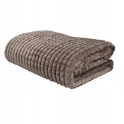Home Odeja Cube rjava 160x200 cm reliefna 250 g/m2 mehka pregrinjala za odejo