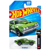 Hot Wheels: 69 Chevelle majhen zeleni avtomobilček 1/64 - Mattel