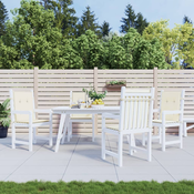 Jastuci za vrtne stolice 4 kom krem 100 x 50 x 2 cm od tkanine
