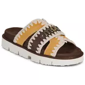 Mou BIO SANDAL BICOLOR METAL LOG Večbarvna