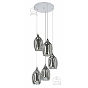 Viseci luster na sajli MARINA 5xE27/60W/230V hrom