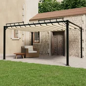 VIDAXL paviljon z rešetkasto streho (3x4m)