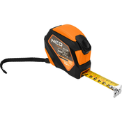 Jekleni merilni trak 10 mx 25 mm, avtomatsko zaklepanje, stop gumb, magnet