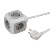 RAZDELILEC KOCKA 4x ŠUKO VTIČNICA 1,4m 3680W 16A H05VV-F 3x1,5mm | Topdom