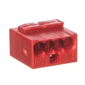 Wago MICRO konektor 4x 0,6-0,8 mm2 rdeč 243-804 /pakiranje 100 kosov/