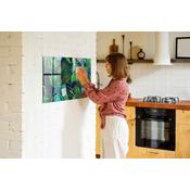 tulup.si Stenska magnetna tabla Eksotični listi 90x60 cm