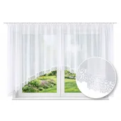 shumee Že izdelana klasična zavesa za dnevno sobo, spalnico, VOILE, gladka bela, 600x90 GUIPUR