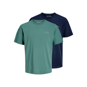 Jack & Jones Junior Majica College modra/zelena